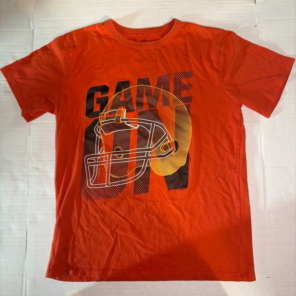 Place Orange Youth 'Game On' Football Tee